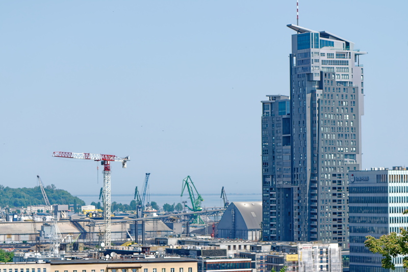 25 - The Sea Towers skyscraper complex located in Gdynia, Poland